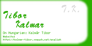 tibor kalmar business card